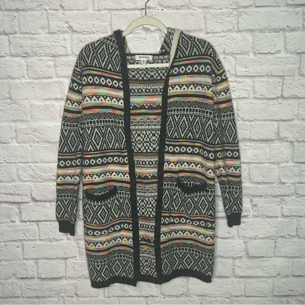 Monteau Multicolor Patterned Sweater - Picture 5 of 12